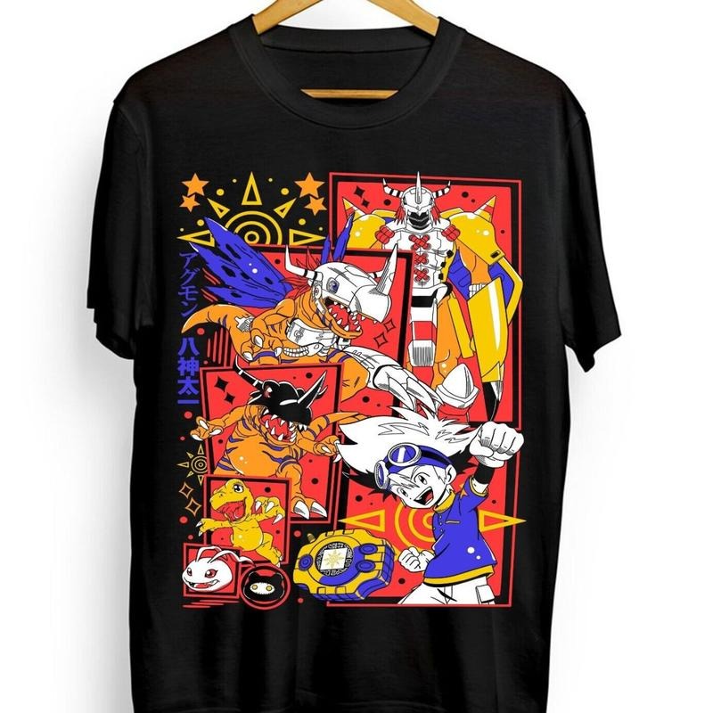 Agumon Adventure T-shirt Veemon Digimon Adventure Omnimon Anime Tee All Size Hoodie, Sweatshirt | HypeDripTees.com
