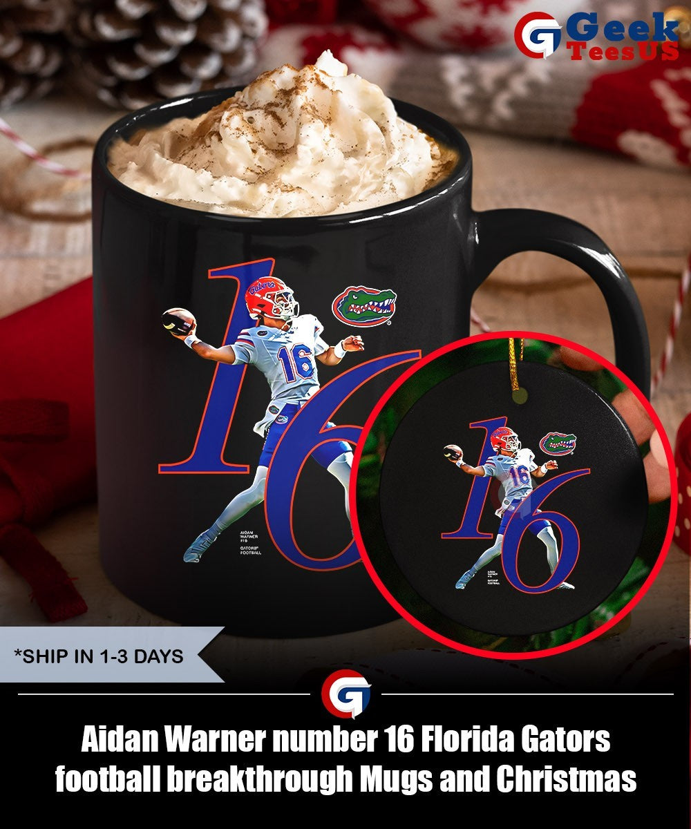 Aidan Warner number 16 Florida Gators football breakthrough shirt