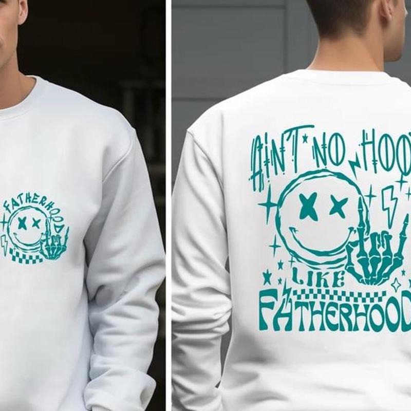 AinT No Hood Like Fatherhood Sweatshirt, Funny Dad Sweatshirt, Dad Birthday Gift, Fathers Day Gift,Gift For Husband,Cool...