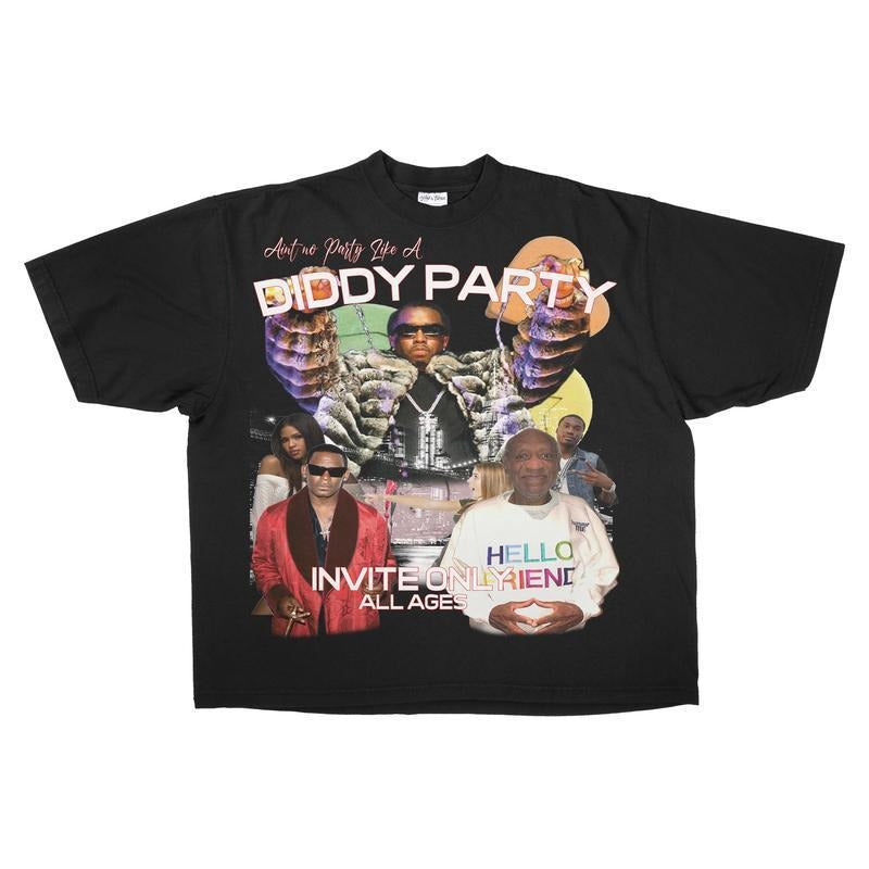 Aint No Party Like A Diddy Party T Shirt Retro Vintage Y2k Aesthetic style 02 Hoodie, Sweatshirt | HypeDripTees.com