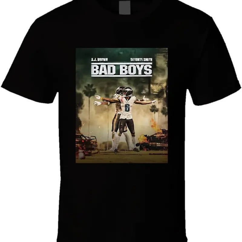 Aj Brown Devonta Smith Bad Boys Celebration T Shirt Hoodie, Sweatshirt | HypeDripTees.com