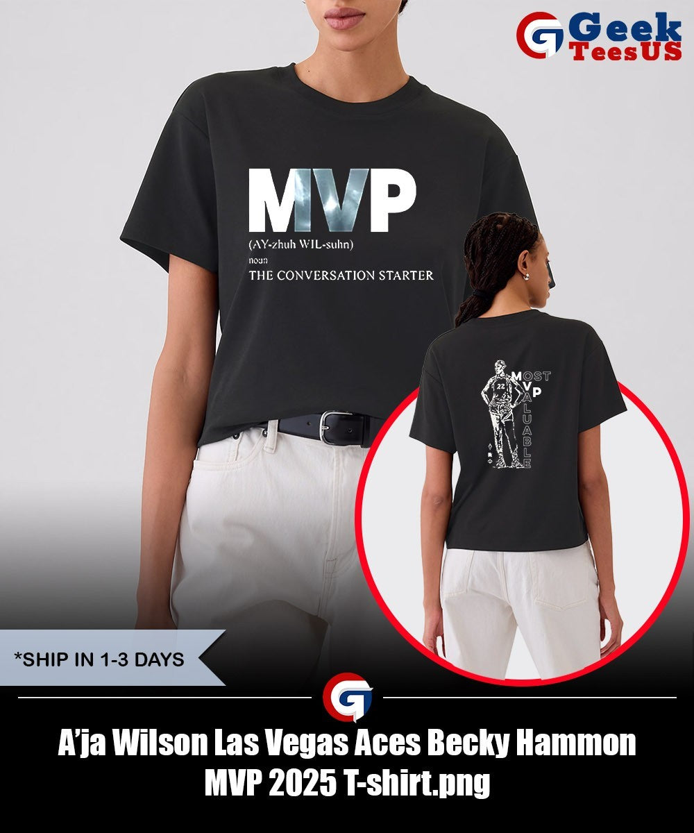 A’ja Wilson Las Vegas Aces Becky Hammon MVP 2025 T-shirt