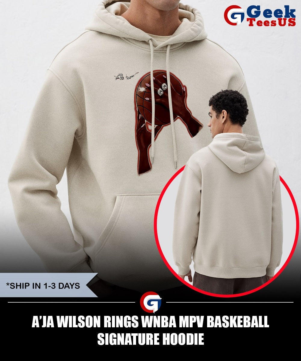 A’ja Wilson rings WNBA MPV baskeball signature shirt