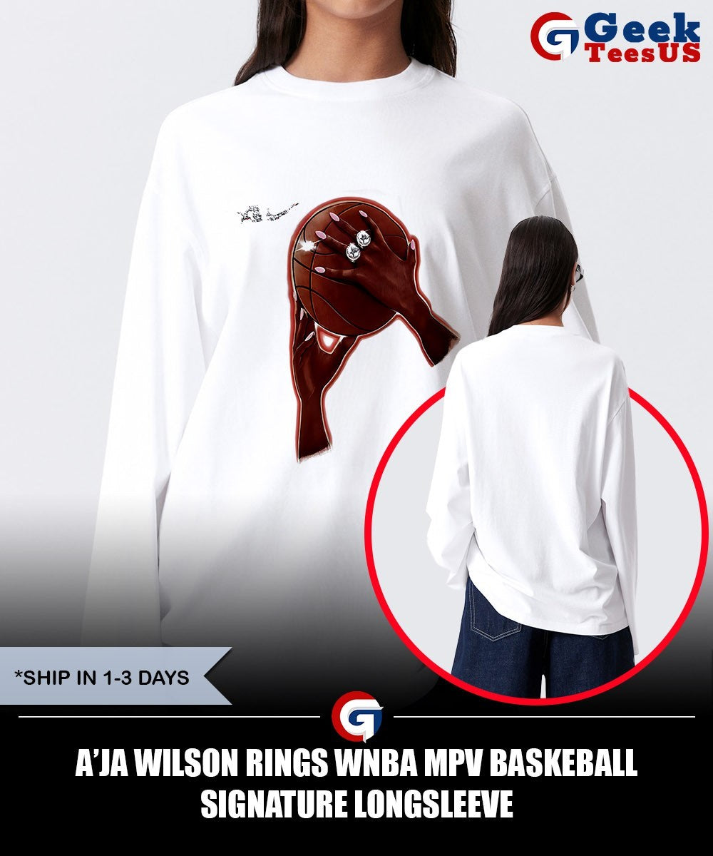 A’ja Wilson rings WNBA MPV baskeball signature shirt