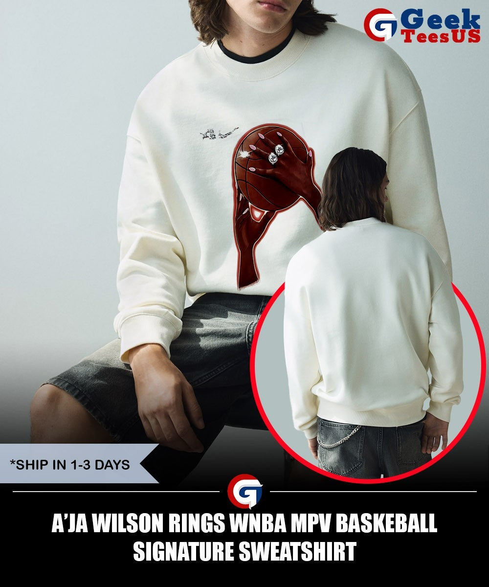 A’ja Wilson rings WNBA MPV baskeball signature shirt