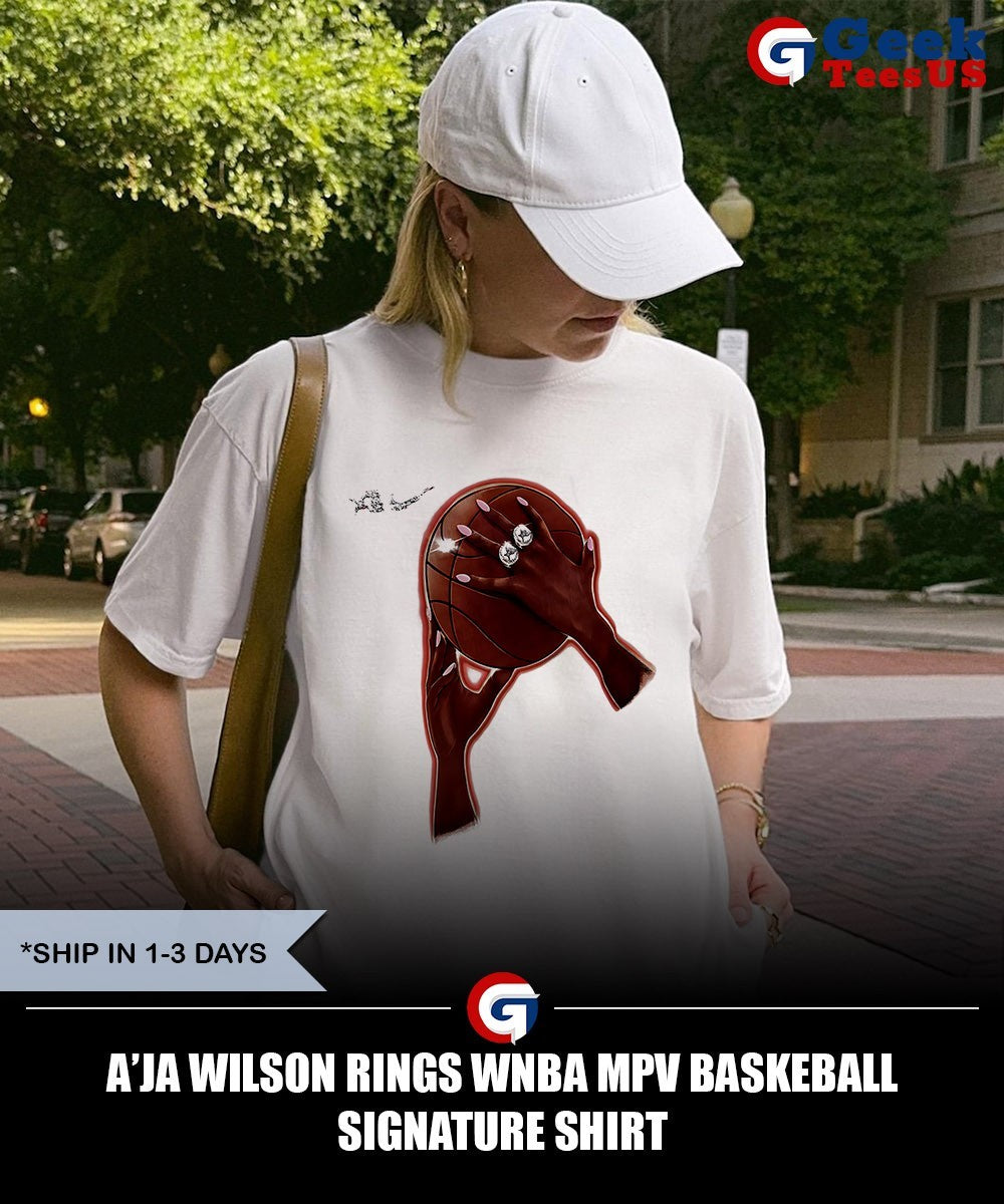 A’ja Wilson rings WNBA MPV baskeball signature shirt