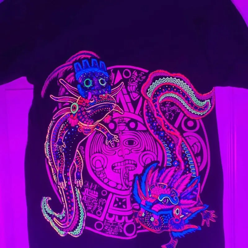 Ajolote calendario T-shirt Cotton Hoodie, Sweatshirt | HypeDripTees.com