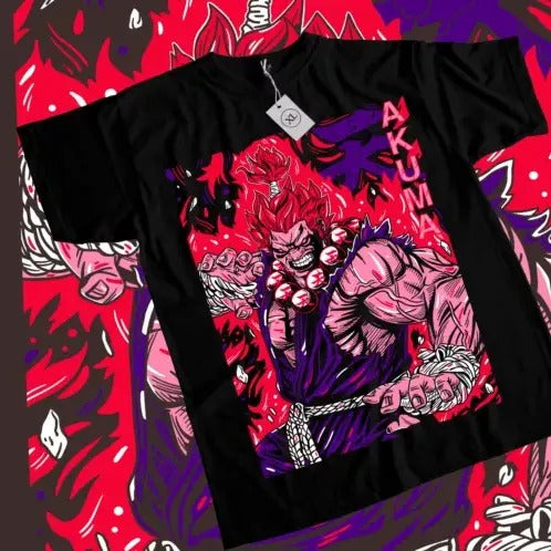 Akuma Gouki T-shirt Karate Street Fighter Video Games Fighting shirt Graphic Tee Hoodie, Sweatshirt | HypeDripTees.com