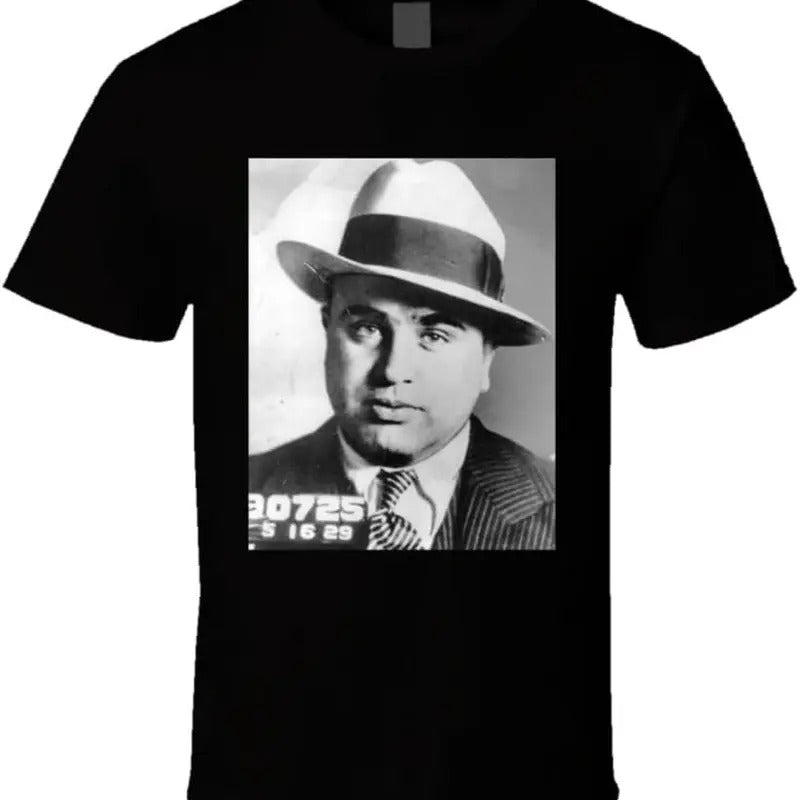Al Capone Famous Mobster Gangster Mugshot Retro T Shirt Hoodie, Sweatshirt | HypeDripTees.com