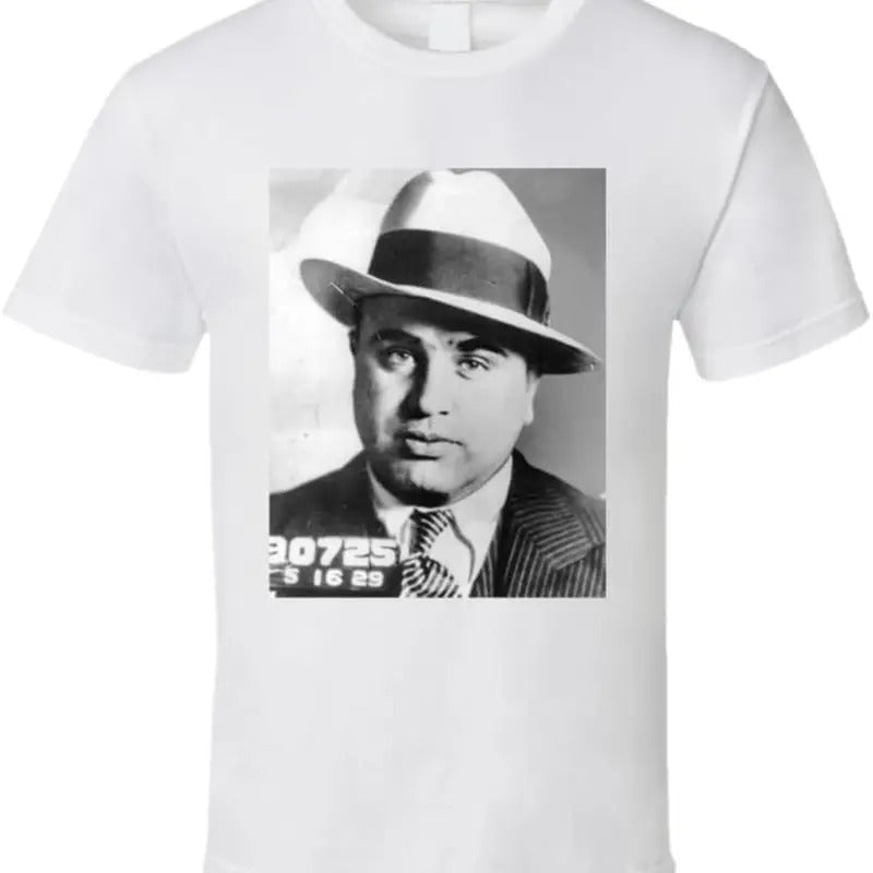 Al Capone Famous Mobster Gangster Mugshot T Shirt Hoodie, Sweatshirt | HypeDripTees.com
