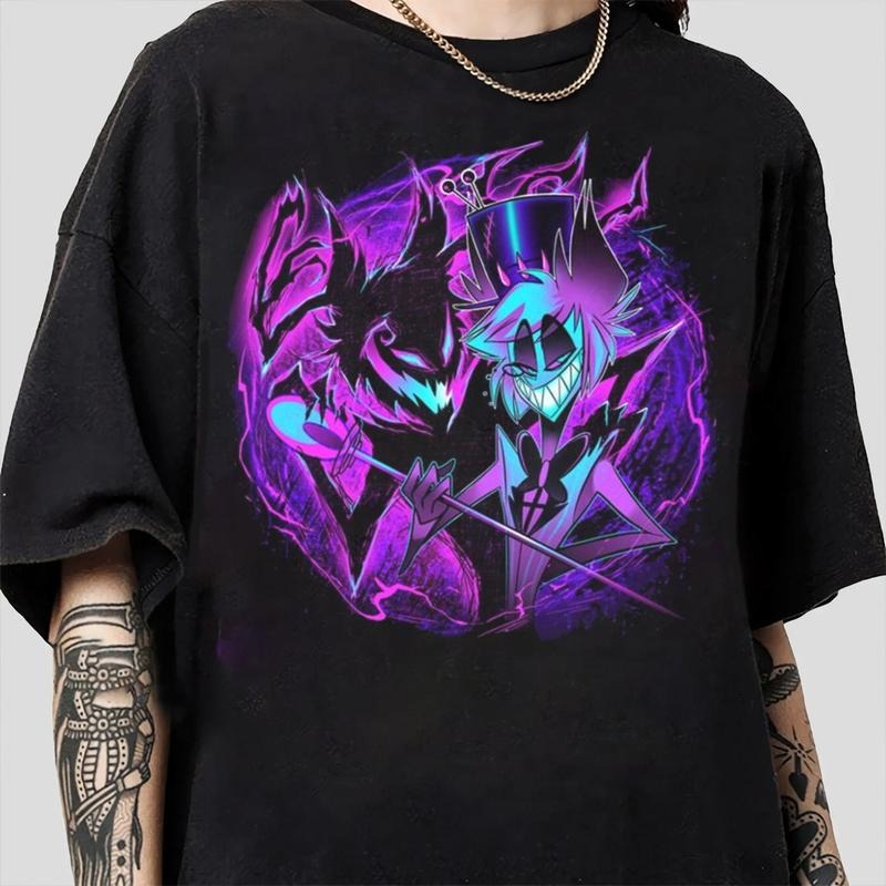 Alastor Demon T-Shirt, Hazbin Hotel Characters, Hazbin Hotel T-Shirt, Hazbin Hotel Cartoon , Birthday Gift for fan,...
