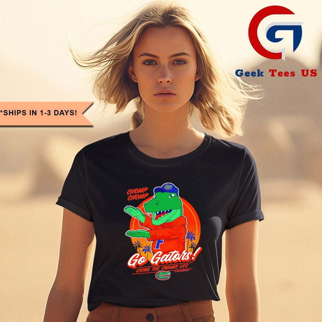 Albert Florida Gators chomp chomp go Gators living the swamp life shirt