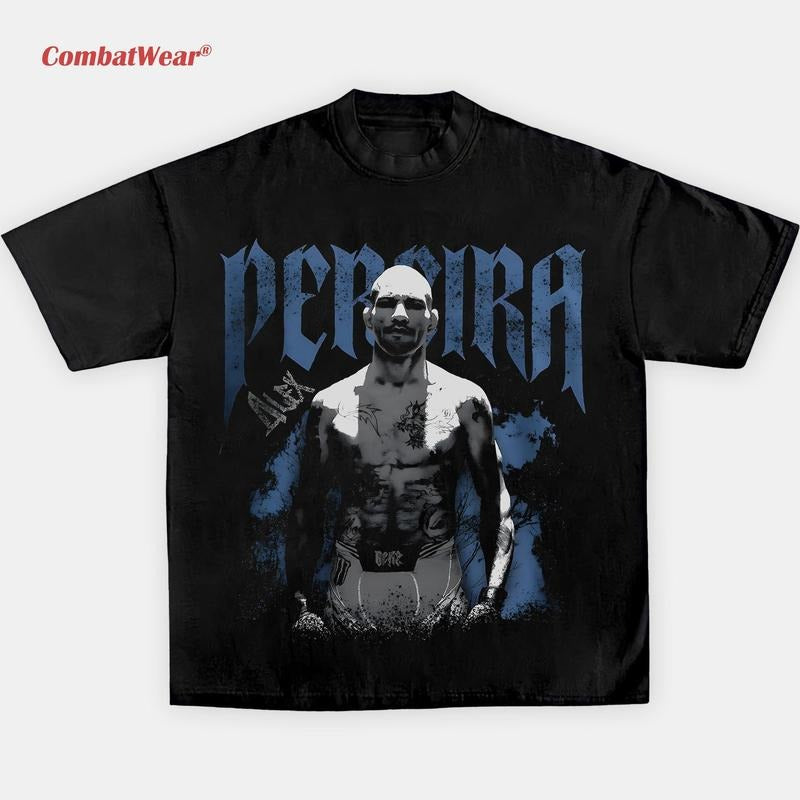 Alex Pereira Tee, Boxing T-shirt, UFC MMA Shirt, Gym Wear, Gift for Fighters, Sports Apparel Hoodie, Sweatshirt