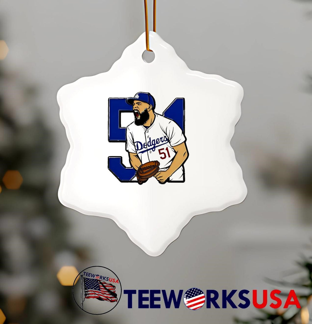 Alex Verduro Bearded Dodgers Pitcher Shouting Dodgers 51 shirt