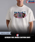 Alfredo II Mr. Noodle cartoon shirt