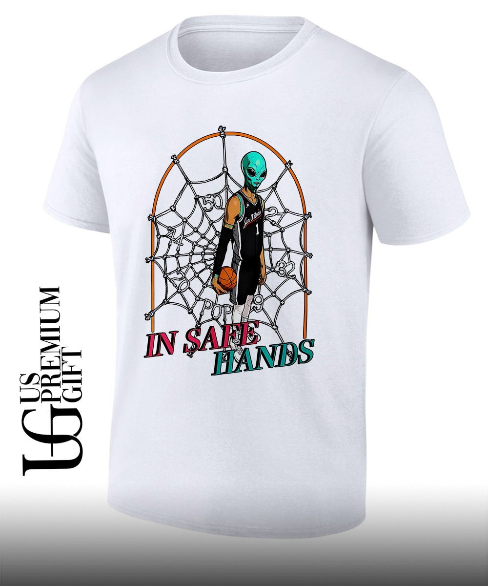 Alien Victor Wembanyama In Safe Hands San Antonio Spurs NBA 2026 shirt