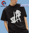 All American Spencer James Daniel Ezra LA hand skeleton shirt
