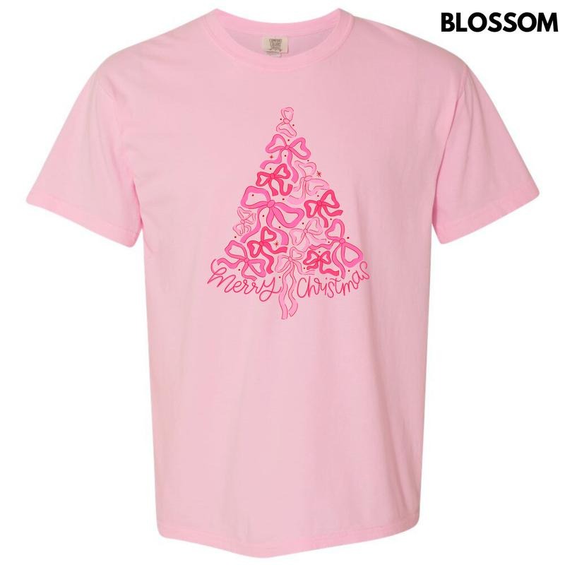 All Bow Christmas Comfort Colors T-Shirt 'NLB' Hoodie, Sweatshirt | HypeDripTees.com