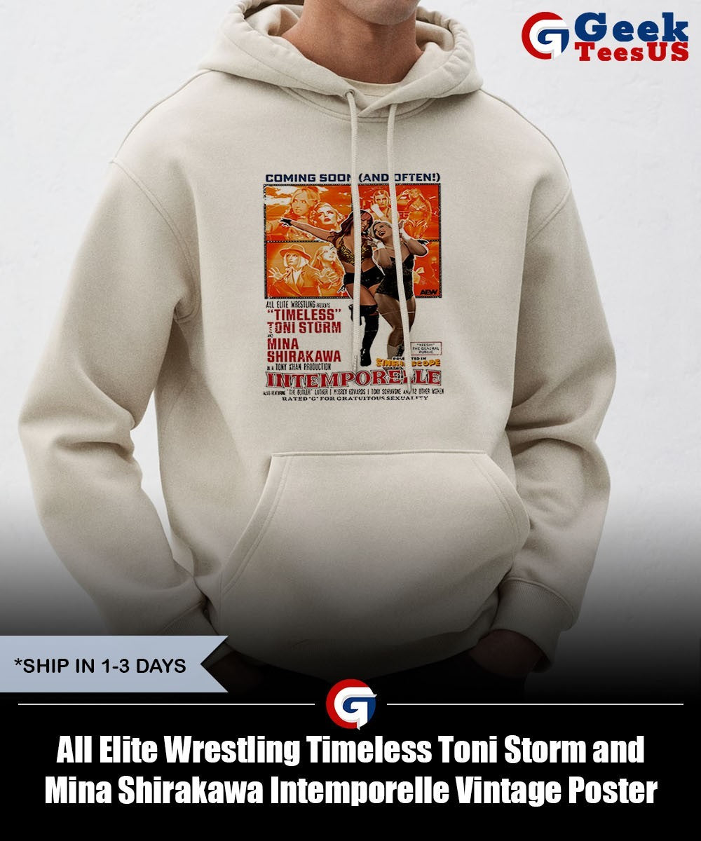 All Elite Wrestling Timeless Toni Storm and Mina Shirakawa Intemporelle Vintage Poster shirt
