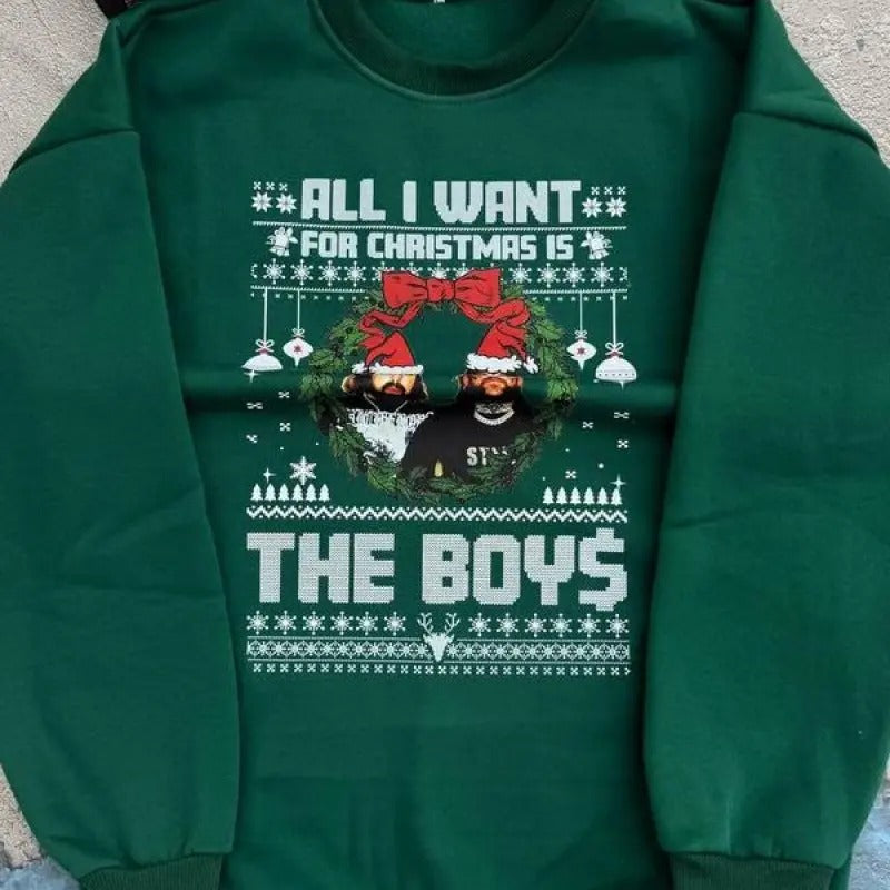 All I Want For Christmas is The Boys Shirt, Sweatshirt Hoodie | HypeDripTees.com