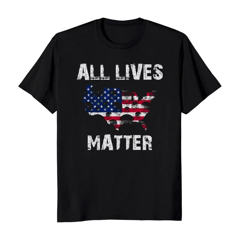 All Lives Matter US Flag Civil Rights Protest Men's T-Shirt Crewneck Casual Hoodie, Sweatshirt | HypeDripTees.com