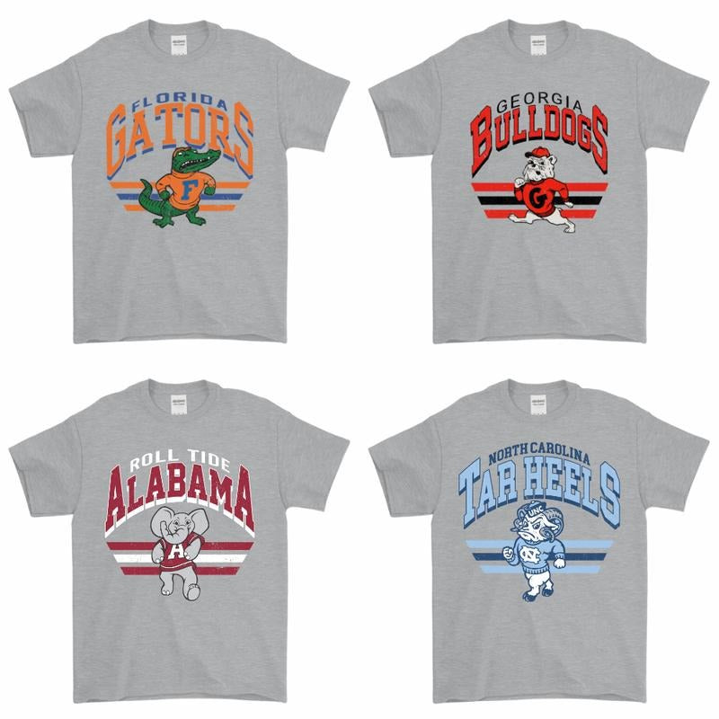 All Team College NCAA Vintage T-shirt, Color Sport Grey Hoodie, Sweatshirt | HypeDripTees.com