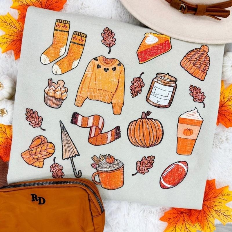 'All The Fall Things' Crewneck Sweatshirt T-Shirts, Hoodie | HypeDripTees.com