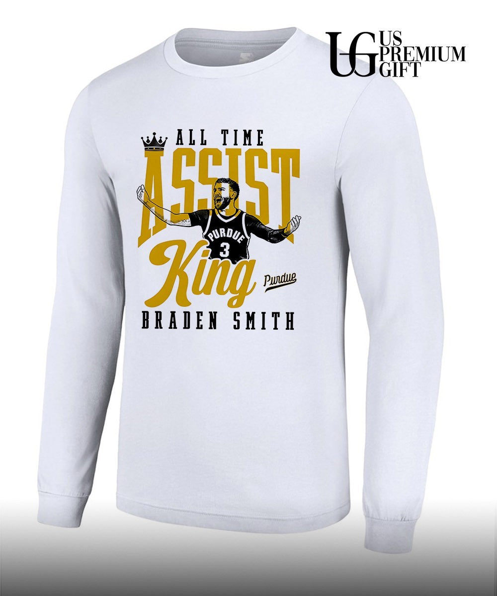 All-Time Assist King Braden Smith Purdue Boilermakers Basketball graphic shirt