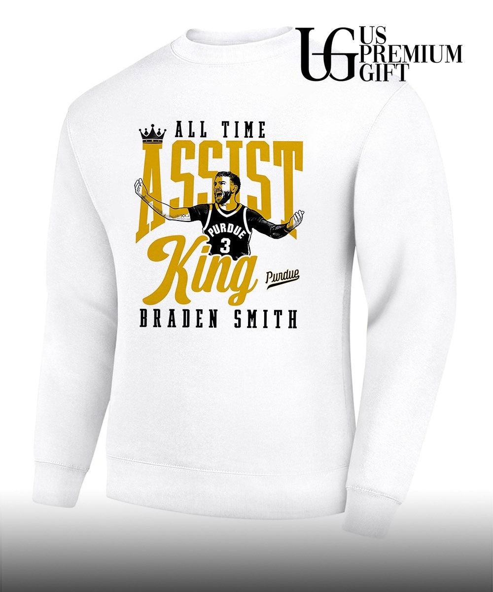 All-Time Assist King Braden Smith Purdue Boilermakers Basketball graphic shirt