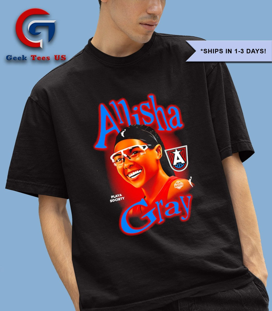 Allisha Gray player Atlanta Dream WNBA caricature shirt