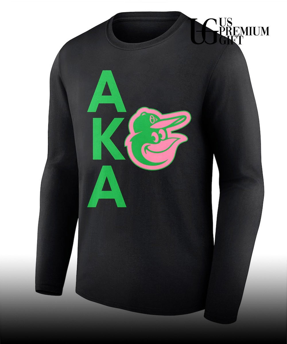 Alpha Kappa Alpha Baltimore Orioles logo shirt