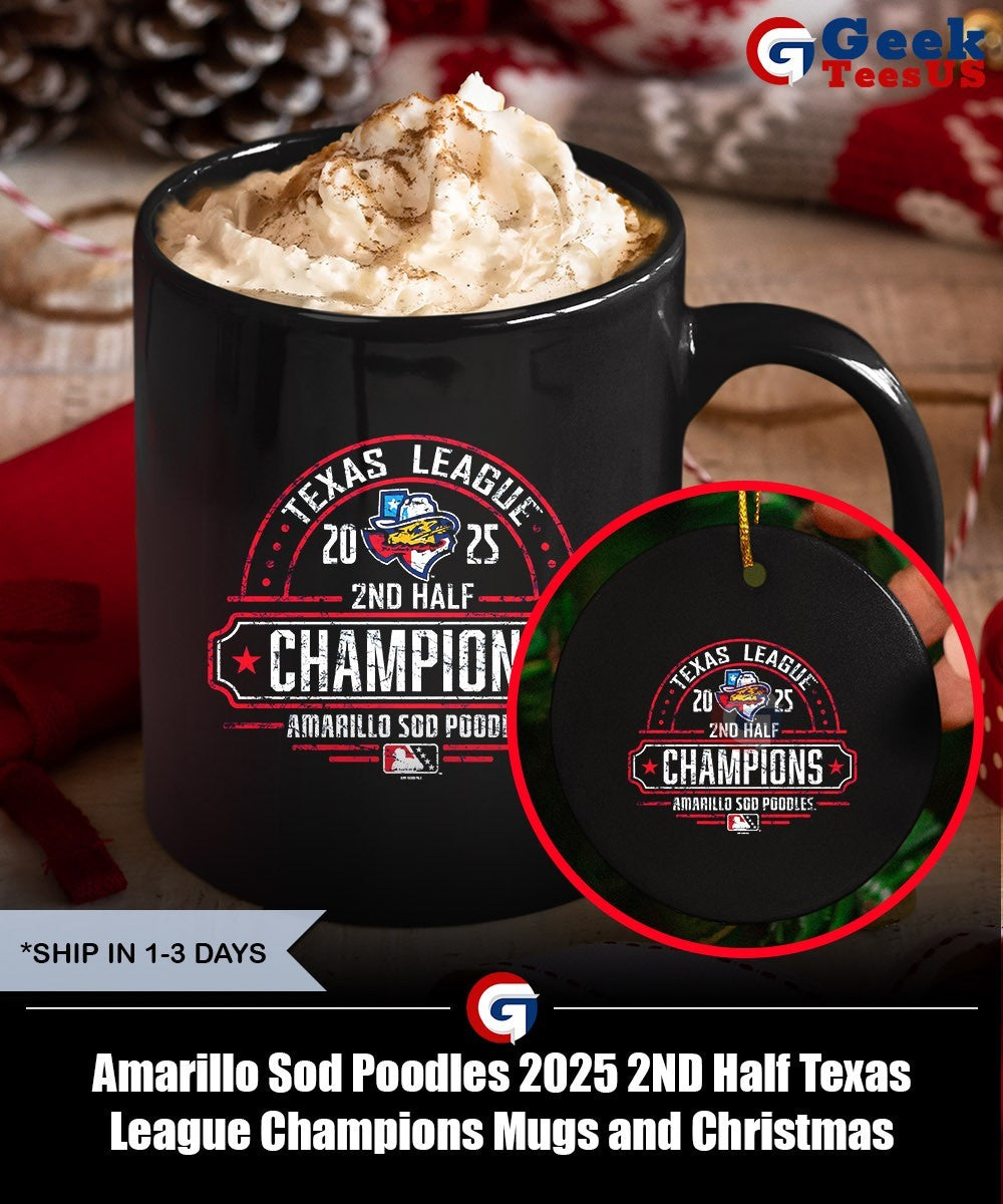 Amarillo Sod Poodles 2025 2ND Half Texas League Champions shirt