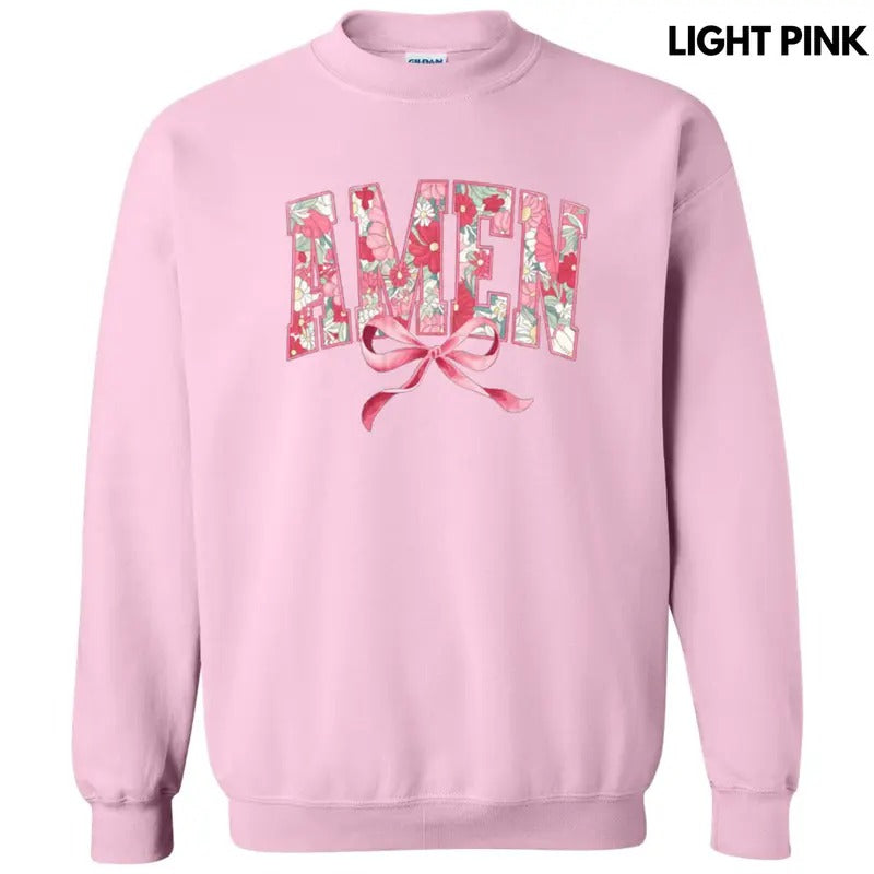Amen Floral Coquette Sweatshirt T-Shirts, Hoodie | HypeDripTees.com
