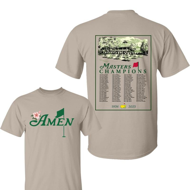 Amen Golf Shirt 2025 Masters Tournament Augusta 91 Years Masters Golf T-Shirts, Hoodie, Sweatshirt