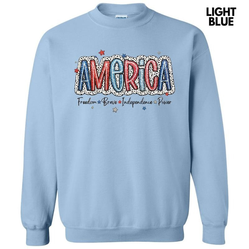 America Dalmatian Dots Sweatshirt T-Shirts, Hoodie | HypeDripTees.com