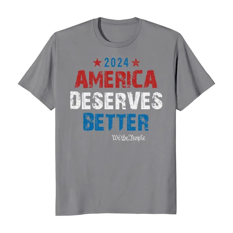 America Deserves Better We The People 2024 Election T-Shirt Casual Crewneck Hoodie, Sweatshirt | HypeDripTees.com