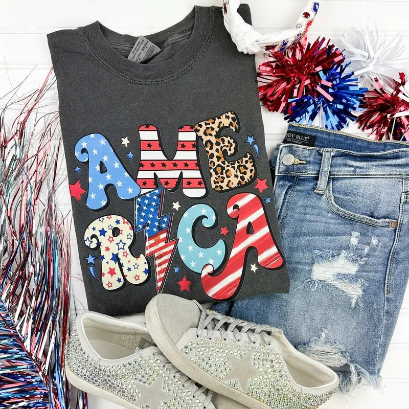 America The Beautiful Comfort Colors T-Shirt Hoodie, Sweatshirt | HypeDripTees.com