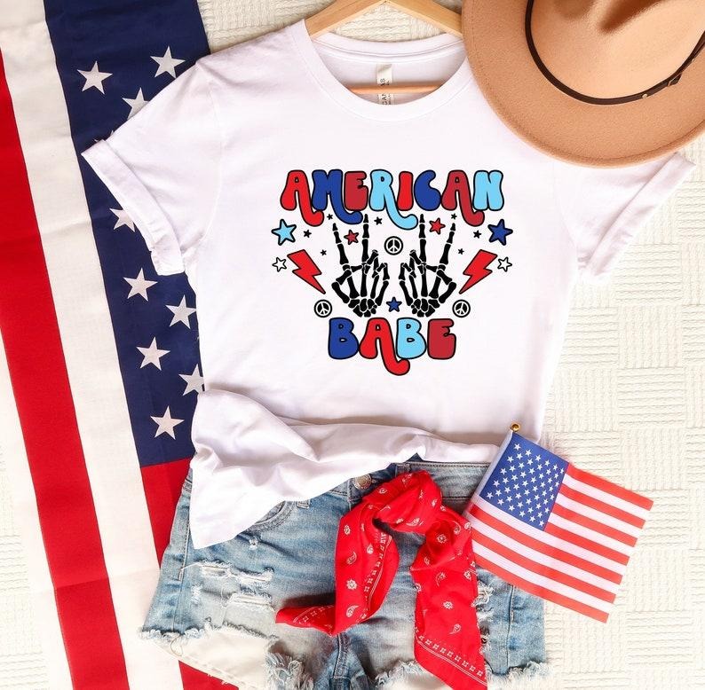 American Babe Shirt, Fourth Of July Shirt, American Shirts, 4th Of July, Patriotic Shirt,Patriotic Family Shirts,Memorial...