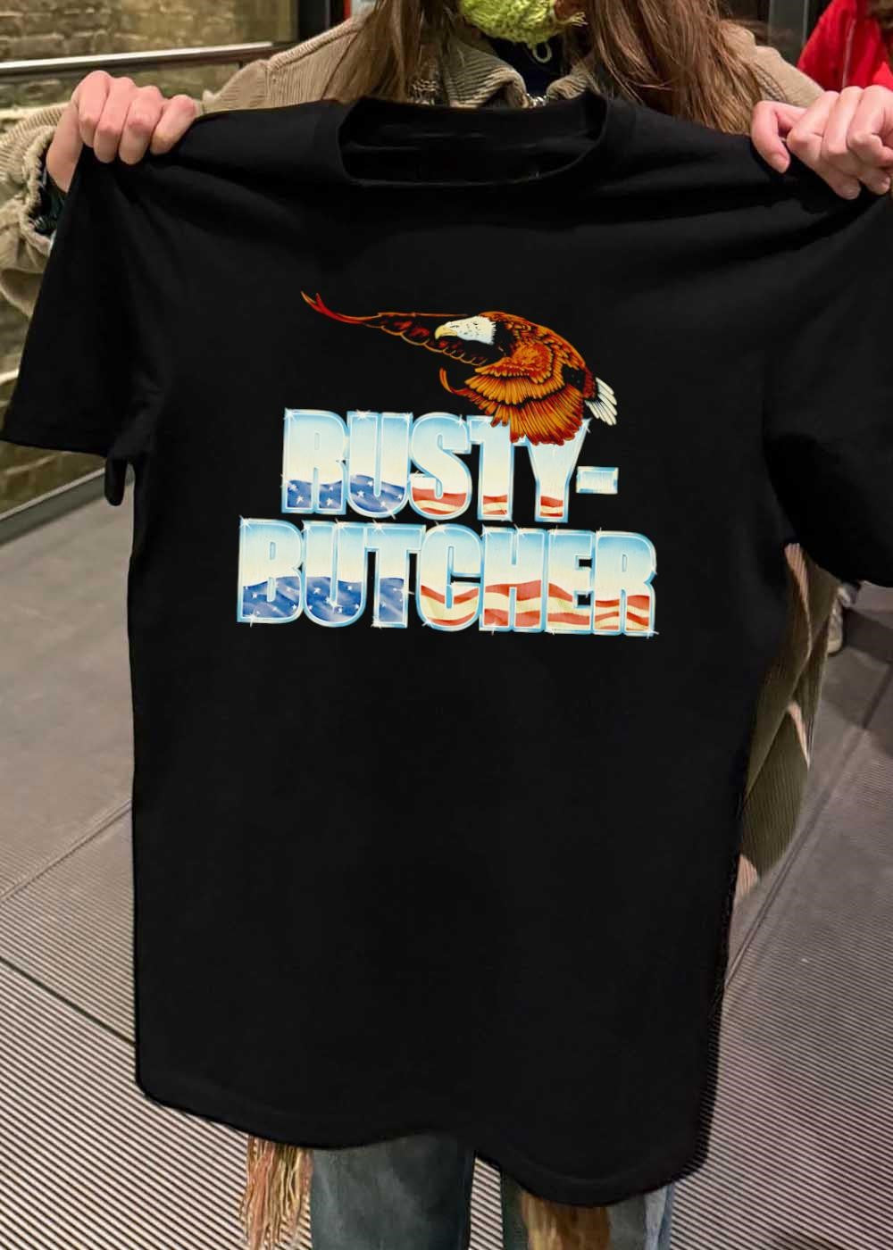 American Eagle Flying over Rusty Butcher T-Shirt