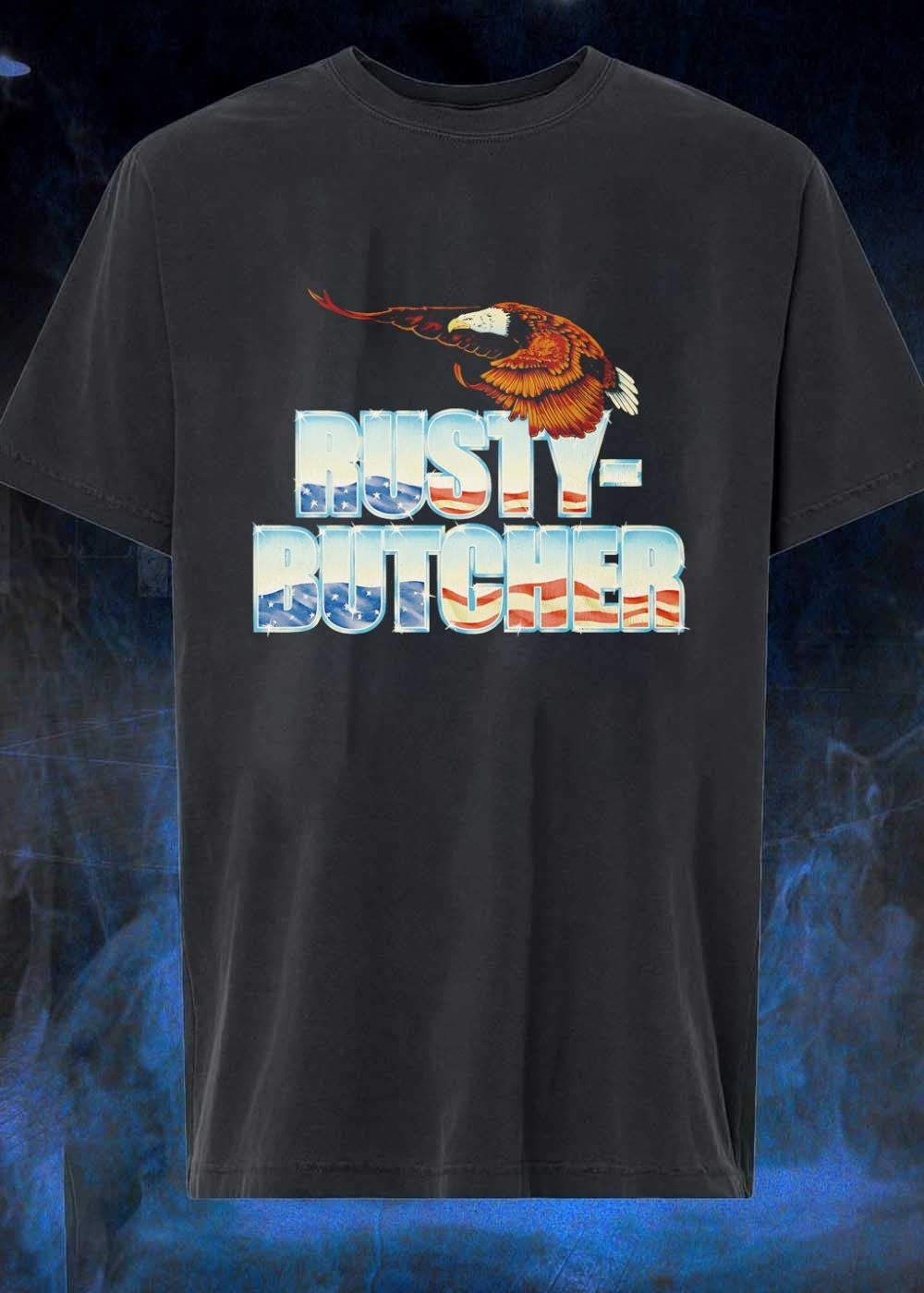 American Eagle Flying over Rusty Butcher T-Shirt