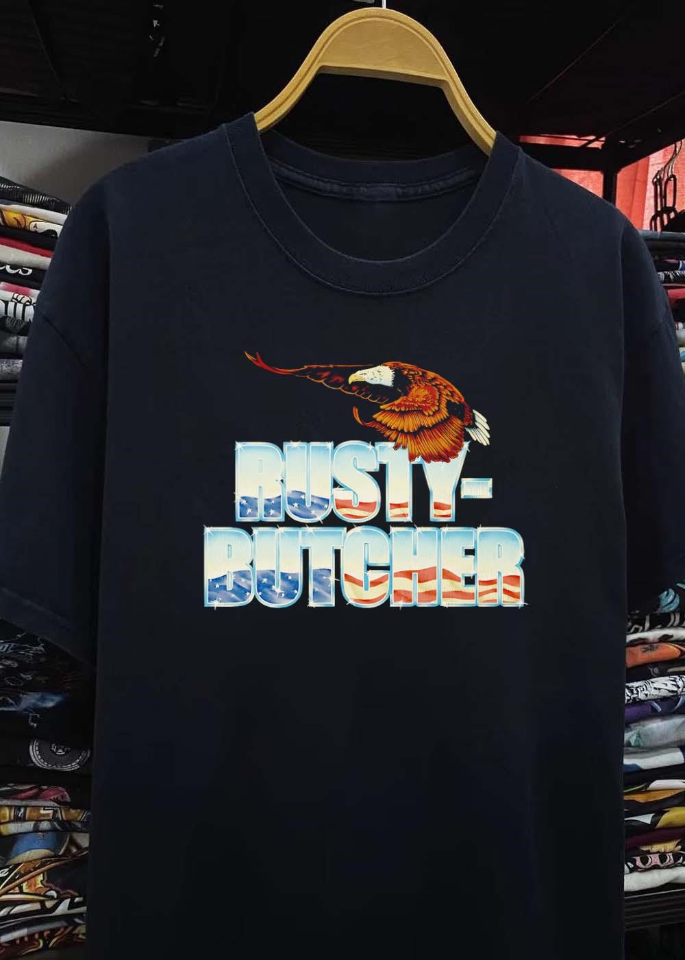 American Eagle Flying over Rusty Butcher T-Shirt