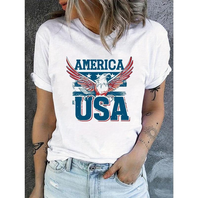 American Flag Eagle women's comfit t-shirt Hoodie, Sweatshirt | HypeDripTees.com