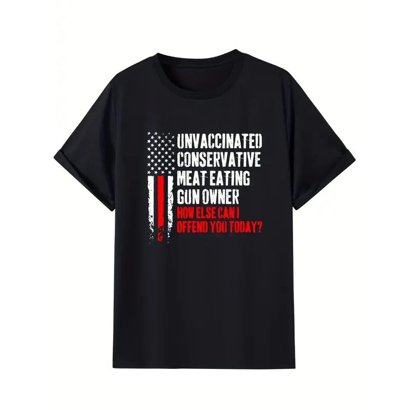 American Flag Graphic T-Shirt