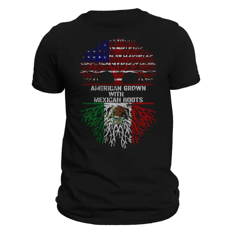 American Grown With Mexican Roots T-Shirt Hoodie, Sweatshirt | HypeDripTees.com