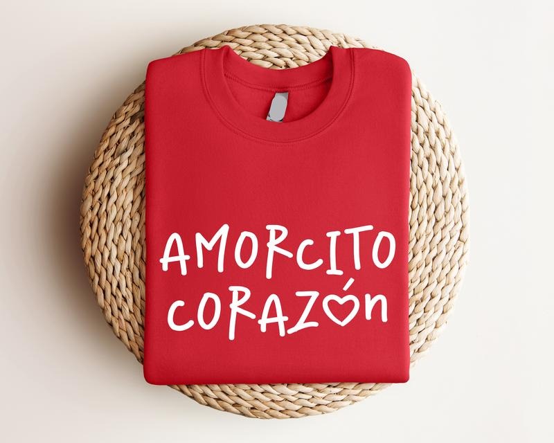 Amorcito Corazón Shirt, Valentine's Day Latino T-shirt, Dia de San Valentin Shirt, Spanish Tee, Mexican Shirt For...
