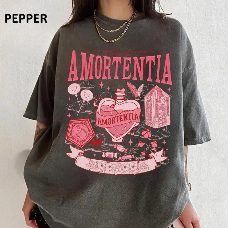Amortentia Love Potion Shirt, Wizard Shirt, Universal Fan Shirt, Valentine Shirt, HP Fan Shirt, Magic Wand, Potions...