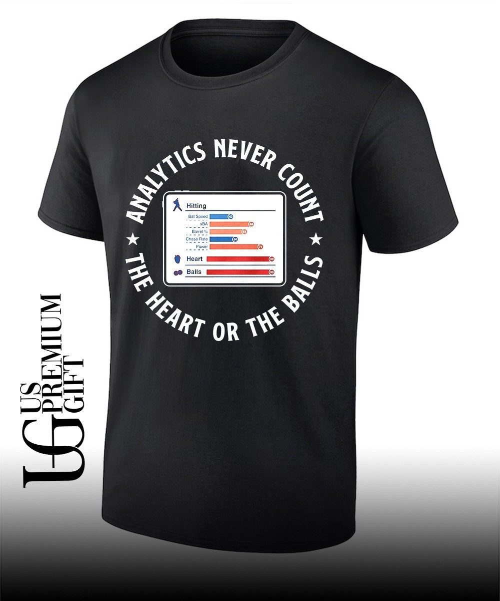 Analytics never count the heart or the balls shirt
