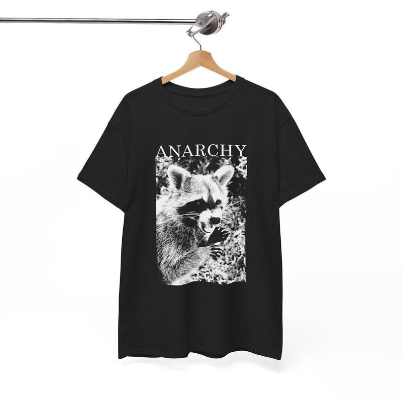 Anarchy Funny Raccoon T-Shirt Hoodie, Sweatshirt | HypeDripTees.com
