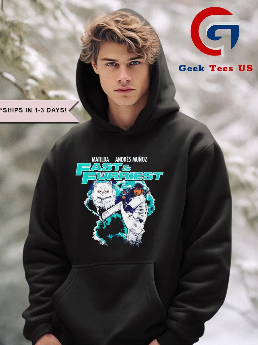 Andres Munoz Matilda Fast and Furriest Seattle Mariners MLB 2025 shirt