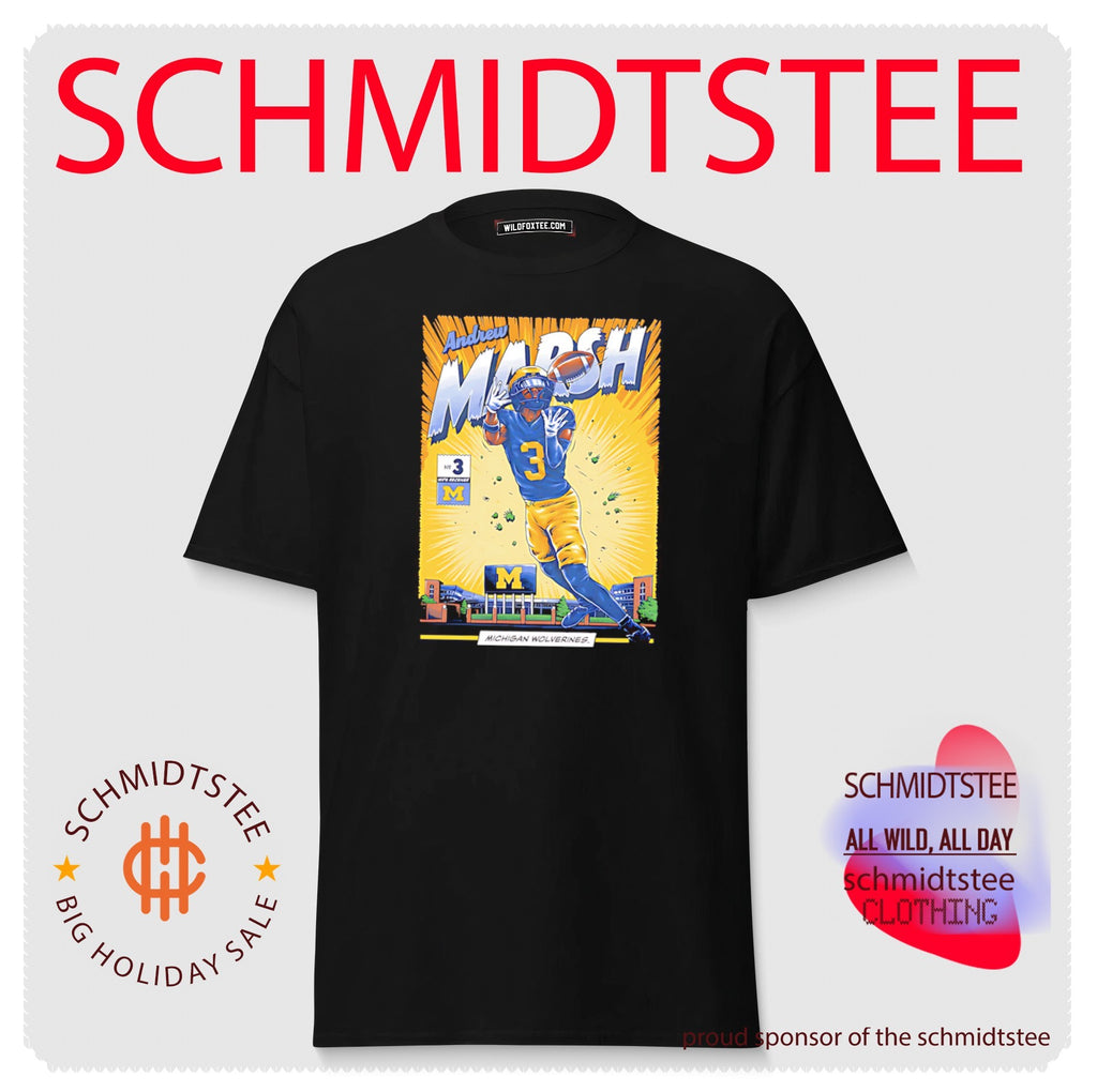 Andrew Marsh Michigan Wolverines Football Comic shirt